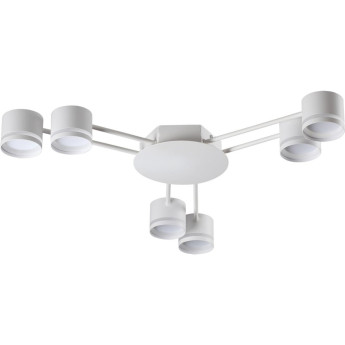 Люстра потолочная LUMION GARETA 8235/6C COMFI LN25 200 LED GX53 6*10W 220V белый, металл